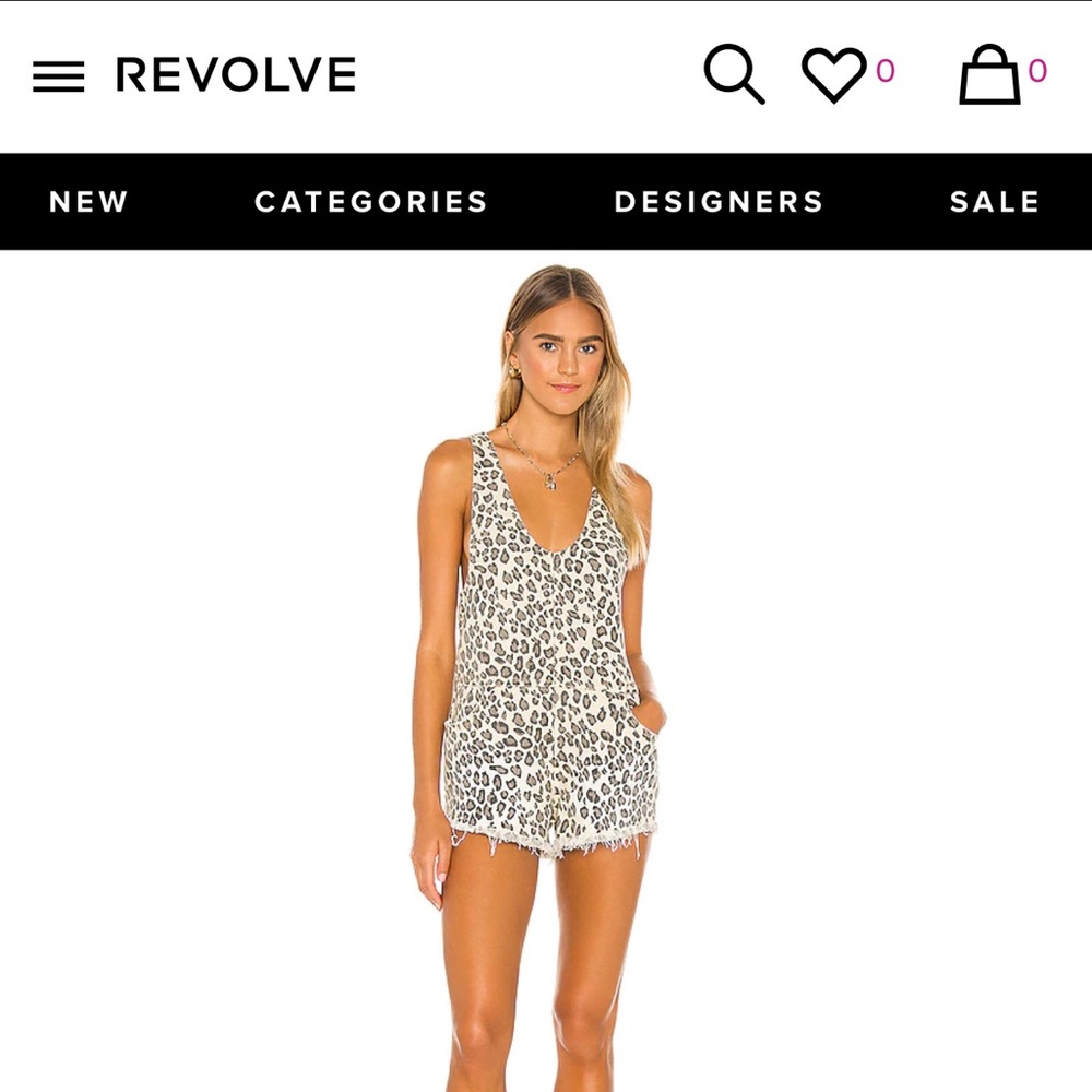 MINKPINK Fierce Mini Romper in Leopard